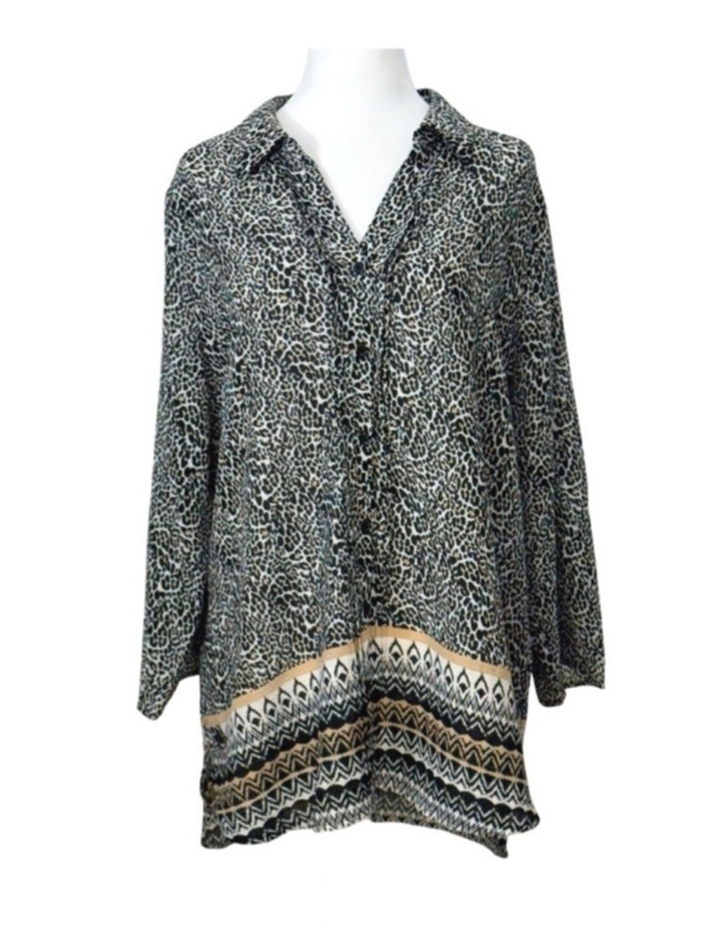 Kim Roger Button Down Blouse